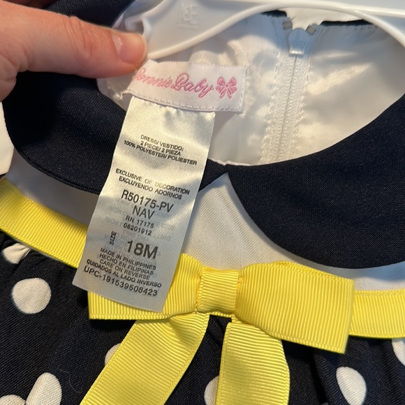 Polka Dot Baby Girl/ Toddler Dress - Picture 4 of 6